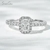 14K White Gold-Radiant Cut