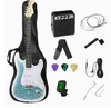 Chitarra Elettrica Water Grain Blue con Set Amplificatore da 5W