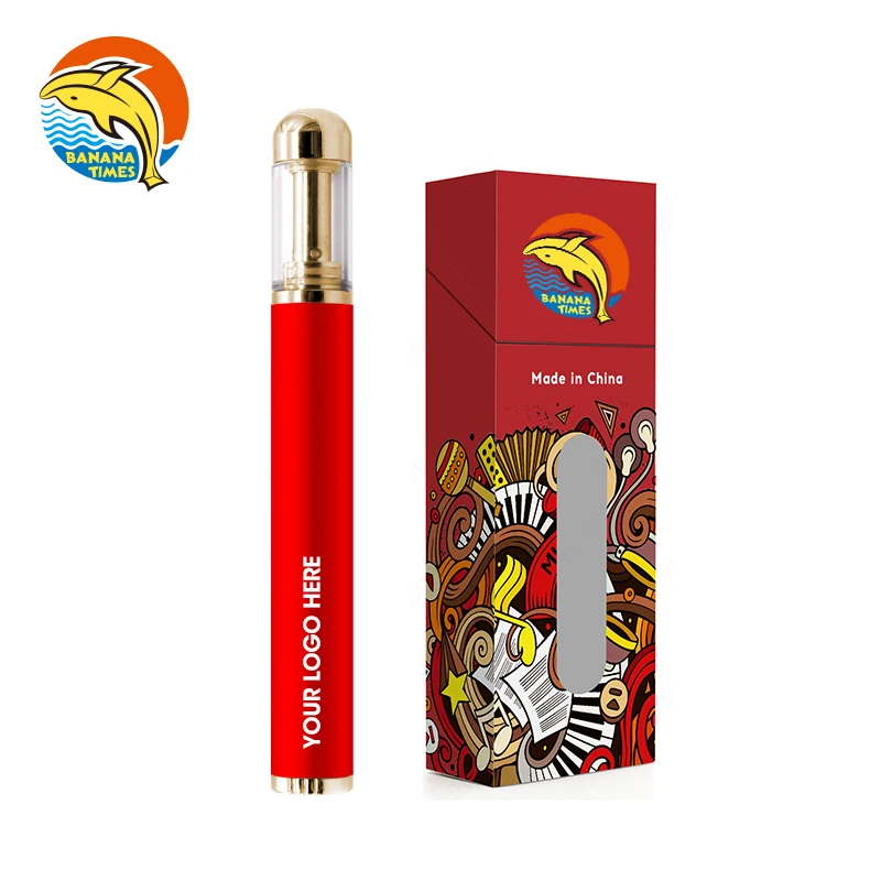 Big capacity gold 530mah recharge desechable cbd vaporizer OEM packaging 1ml empty disposable vaporizer