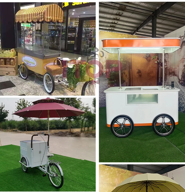 3 wheel ice cream tricycle