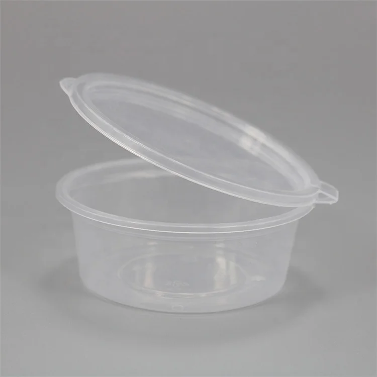 Different Size Recyclable Round Small Disposable Plastic Transparent 1oz 2oz 3oz 4oz Sauce Cup With Lid