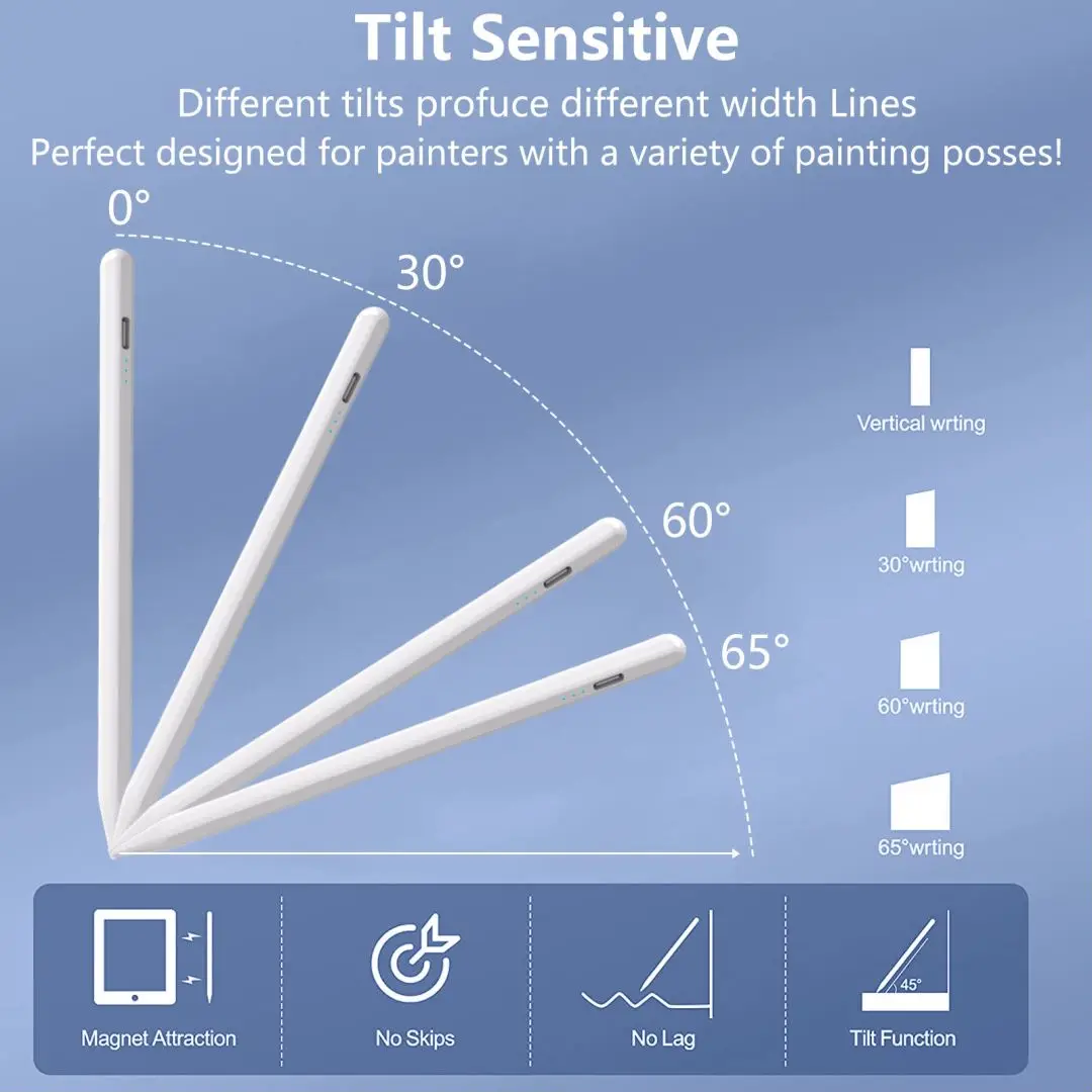 New Design Capacitive Screen Touch Smart Stylus Pen for Ipad Pencil Charge Stylus Pen for Apple Ipad Apple Pen Pencil