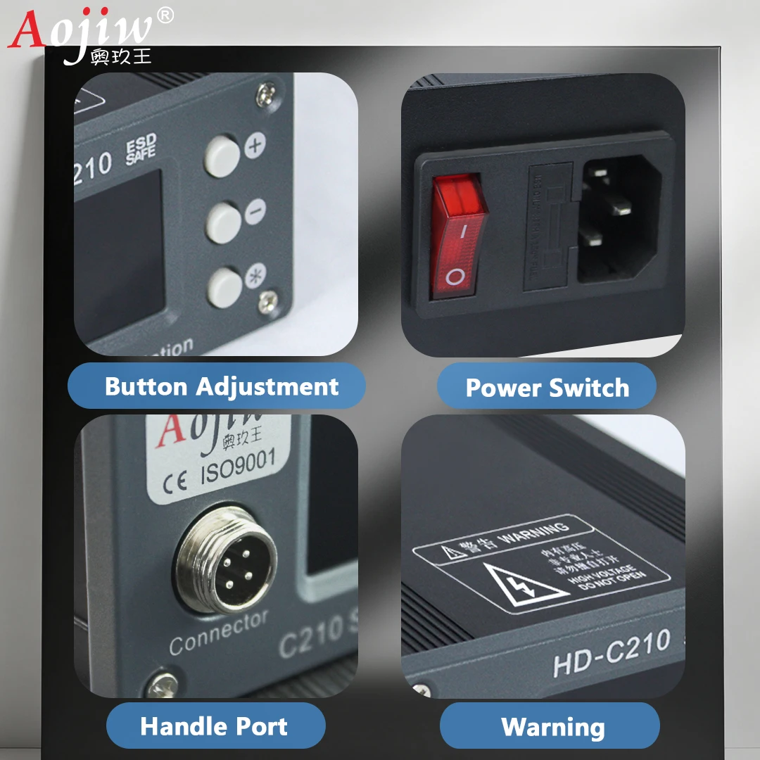 Smd Rework Transformer Replacement Aojiw C210 New Soldering & Rework Station with Transformer for BGA SMD ...