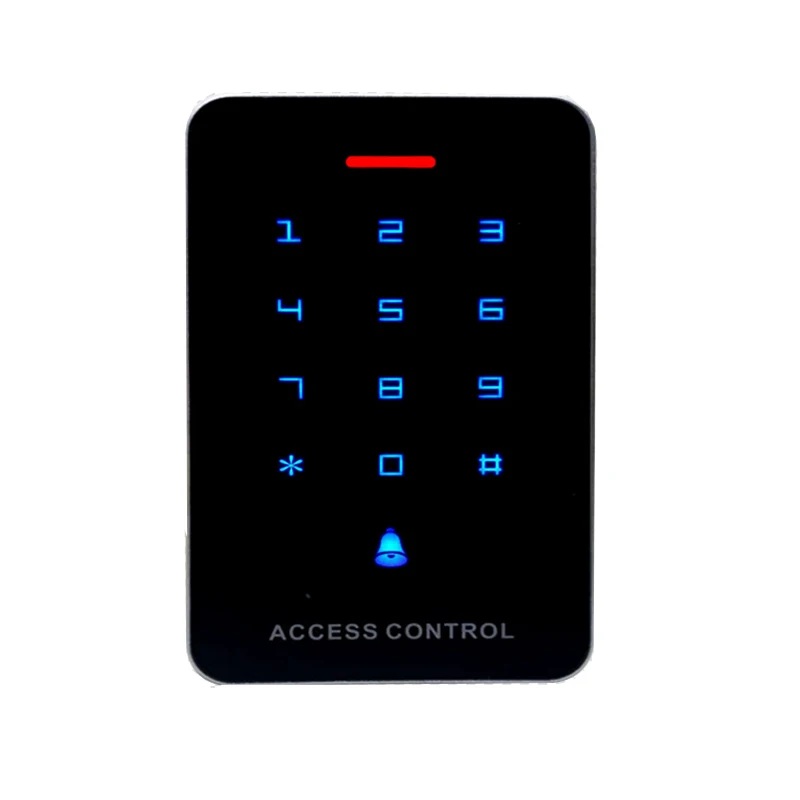 Customizable 1000 Users Key/Touch Screen Password Access Control Reader 125khz/13.56Mhz RFID Single Door With Logo Reset Feature