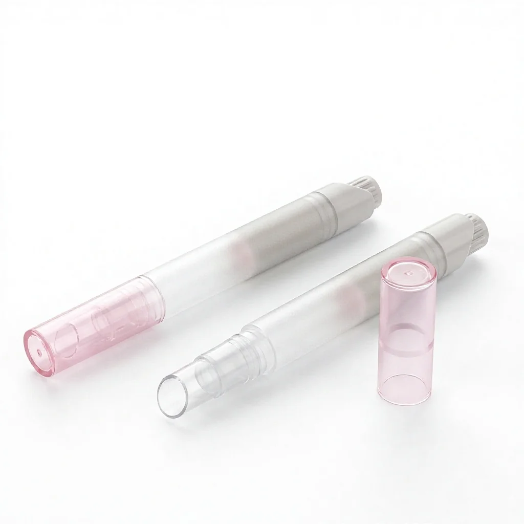 Custom PP Lip Gloss Tube Portable Twist Pen Barrel Empty Cosmetic Container for Makeup Packaging