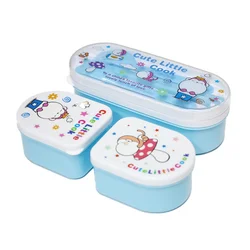 Travel Accessory with 2 Snacks Plastic Box Kids Bag Children Cartoon Printing Lunch Box Food Container Food Storage Box