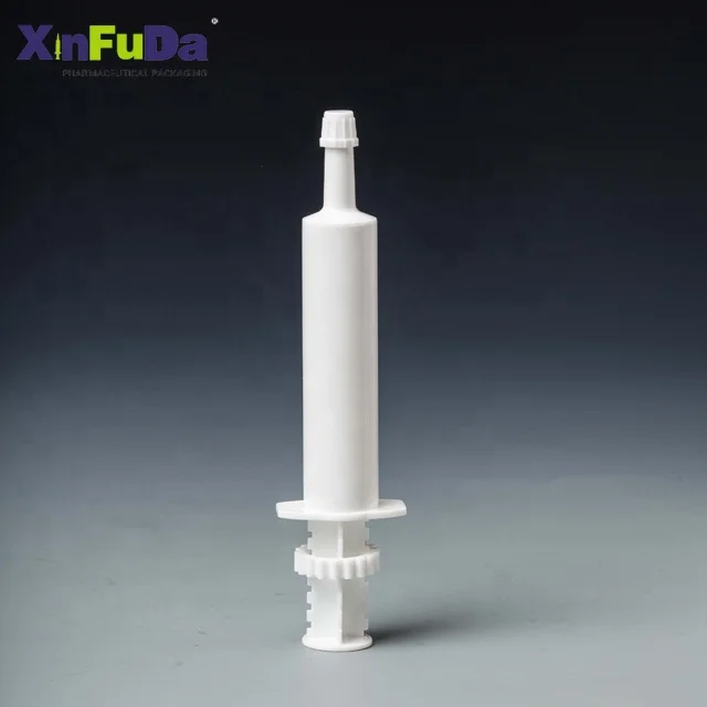Disposable Empty Plastic 30 ml Doses Control Disposable Injection Syringe Veterinary Use Paste Gel Animal Dosing Syringes