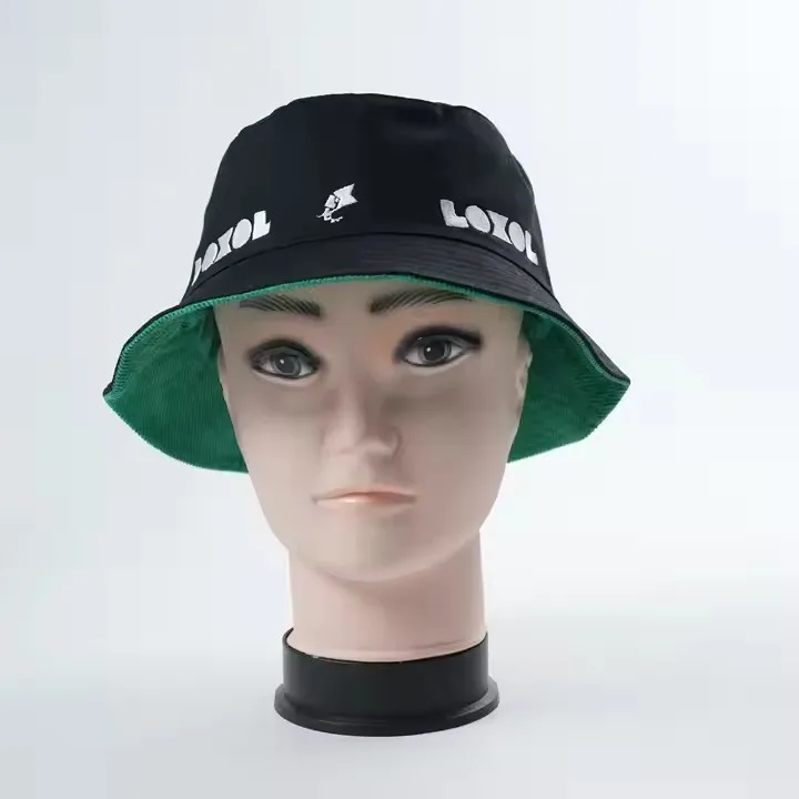 Custom All Over Print Pattern Cotton Reversible Double Sided Bucket Hat