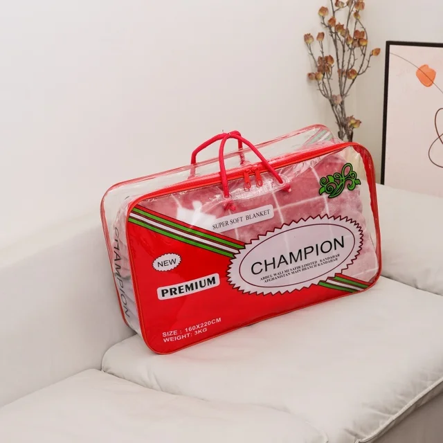Large-capacity Storage PVC Zipper Clothing Bags, Blanket and Bedding Bags Can Be Customized