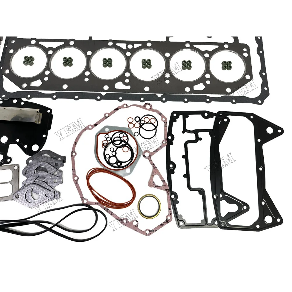 Overhaul Kit With Valves Engine Bearings Cylinder Liner Piston Rings Full Gasket Kit Fit for Caterpillar C-9 Engine 6