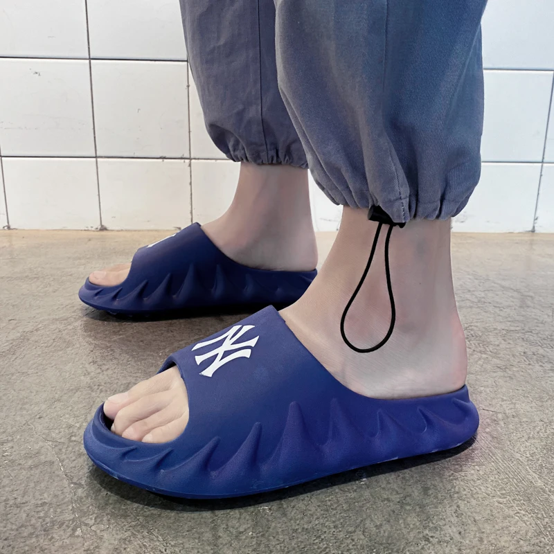 Заводская цена, пляжные тапочки для мужчин, домашние Нескользящие тапочки NY