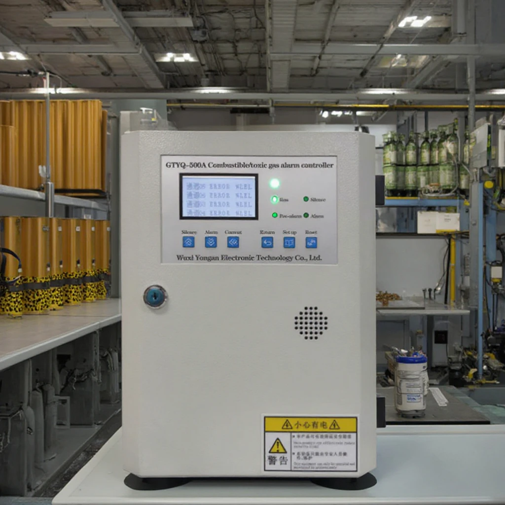 Industrial Fixed Stainless Steel Gas Detection Panel High Accuracy Multi-Gas Leak Detector Sound+Light Combustible Gas Alarm