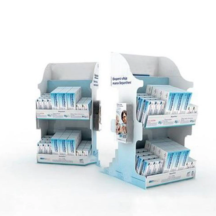 Custom Floor Beautiful Toothpaste Display Rack for Supermarket Retail Display Stand