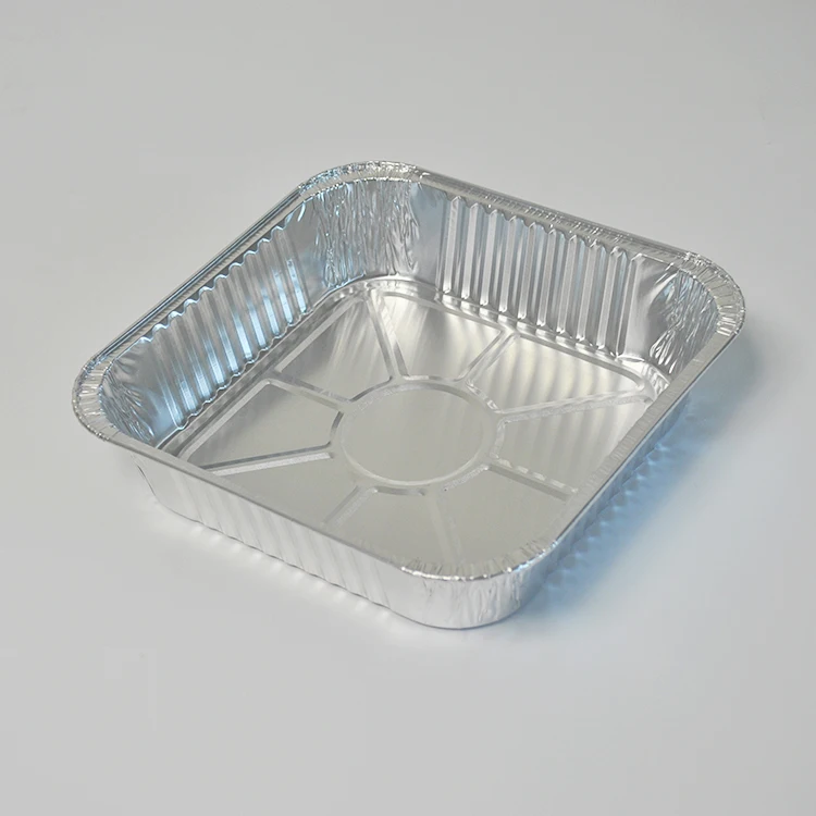 8X8 Square Aluminum Foil Food Grade Pans with Lids from China