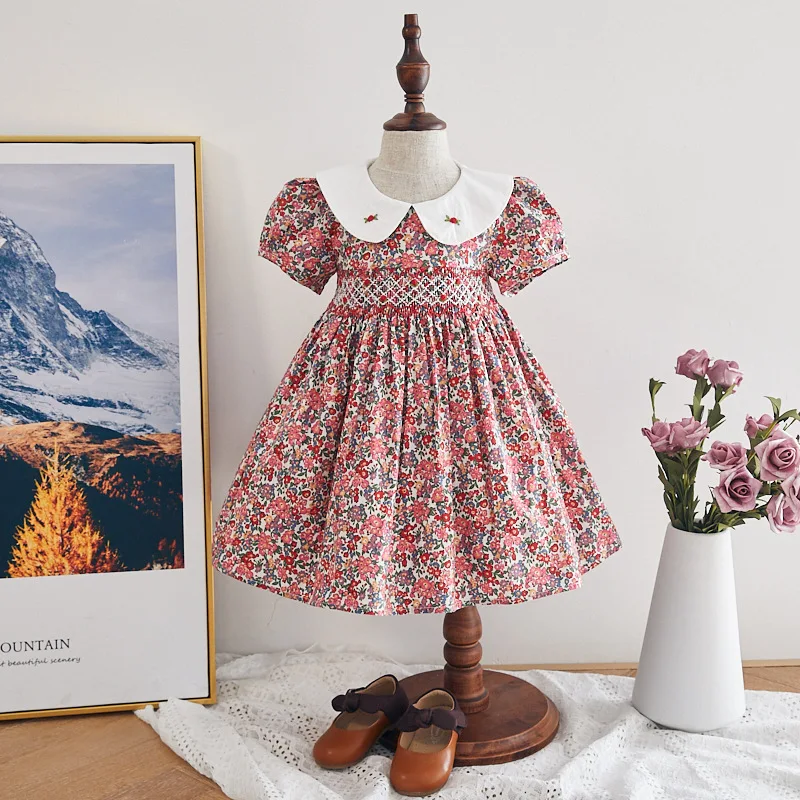 open lace back dress Birthday Girl Smocked Pink Beverly Dress by Classic Whimsy - Girls Dresses