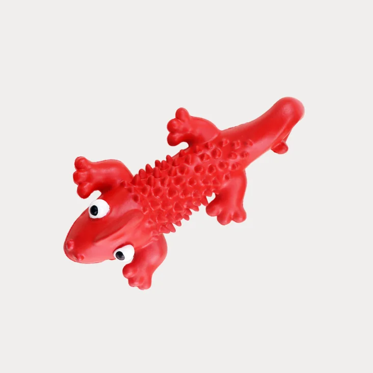 rubber lizard dog toy