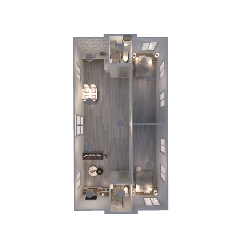 Modular Container House Home Office Cabin House Mobile Expandable Container House Tiny Homes Ready to Ship