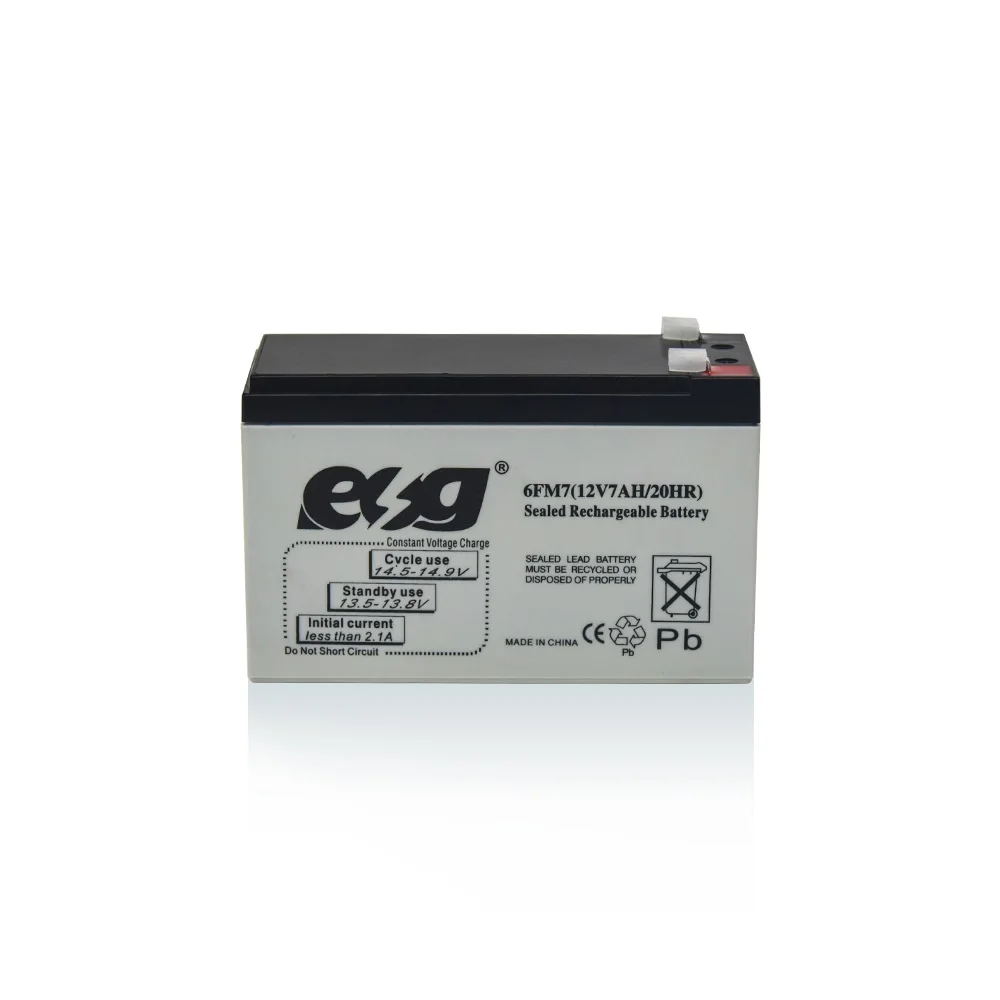 Rechargeable 12v 7ah 20hr Lead acid battery