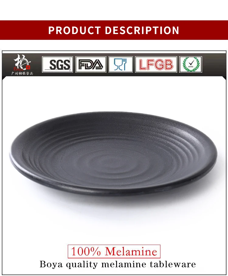 Cheap Circular Melamine Plates Made In China,Restaurant Salad Plates