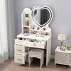 80cm love mirror with light white left cabinet