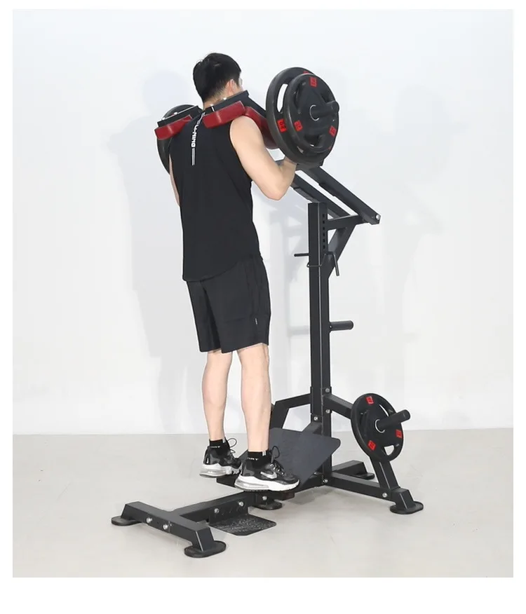 Hack Squat Machine Plate Loaded Lower Body Special Leg Machine 1000 Pounds Capacity Calf Raise Machine for Home Gym