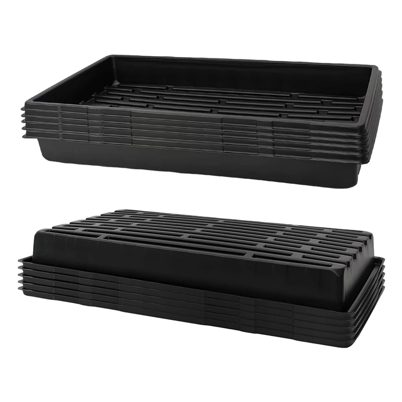 Hydroponic System Seed Tray Shallow 1.25″ 10×20 3cm at Home Microgreen Growing Tray