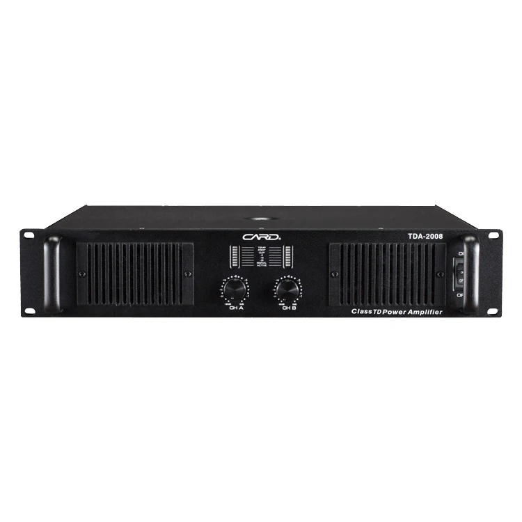 2U Stage Amplifier Class Td Power Amplifier  Professional Stereo Audio Power Amplifier
