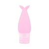 Botella recargable de silicona rosa de 48 ml