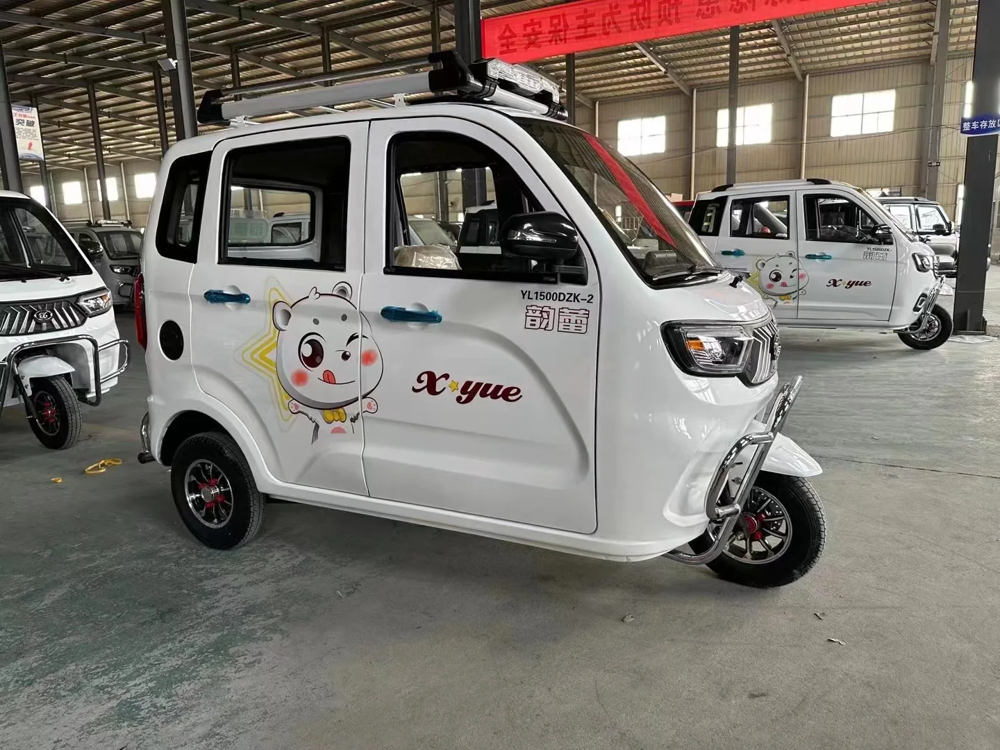 Popular Electric Closed Tricycle for Adult Three Wheel Covered Motorcycle