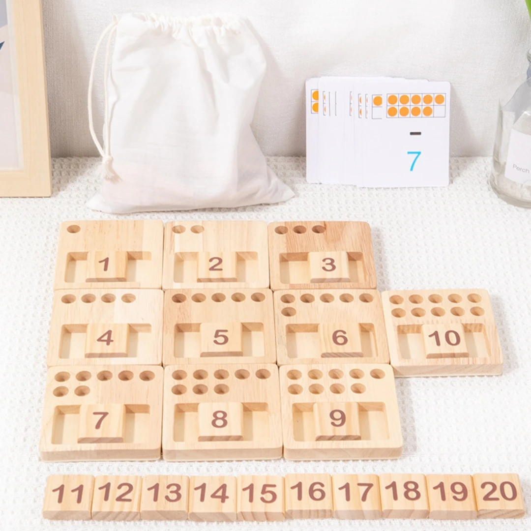 Montessoi Leaning Toys Fo Toddles 2-4, Finge Counting