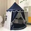 Yurta mongola in lino di cotone con stella blu