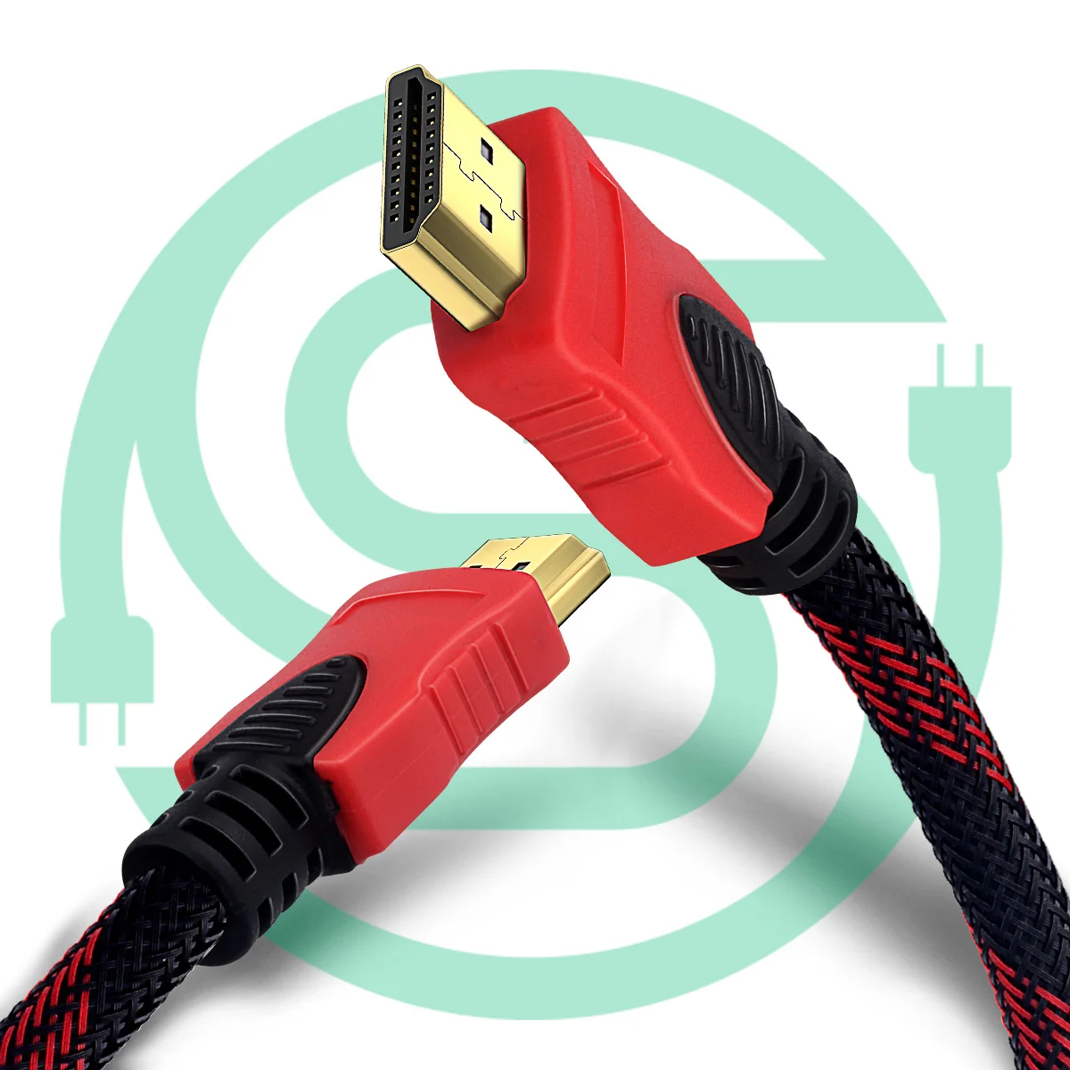Cable HDMI 1.4 Ethernet blindado de 15 m, 15 metros, 15 pies, vuelo