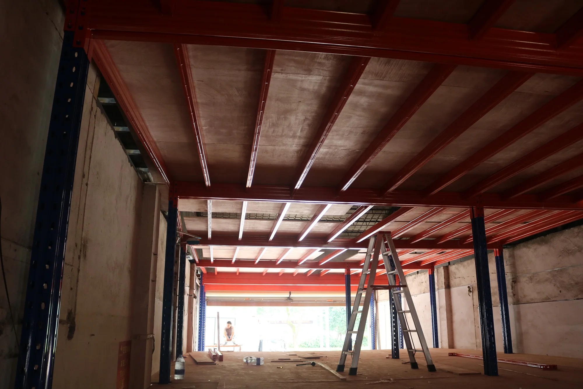 Interlocking Attic Rack Steel Structure Mezzanine Floor Cold Storage ...