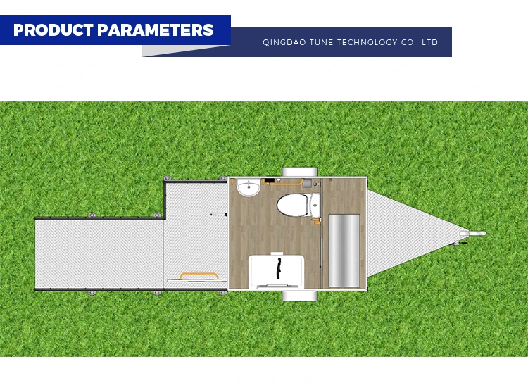 convenient mobile public toilet Portable Toilet Trailer handicapped toilet trailers details