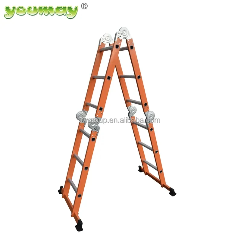 New Arrivals Folding Ladder 8 Steps Folding Ladder Convenient Double