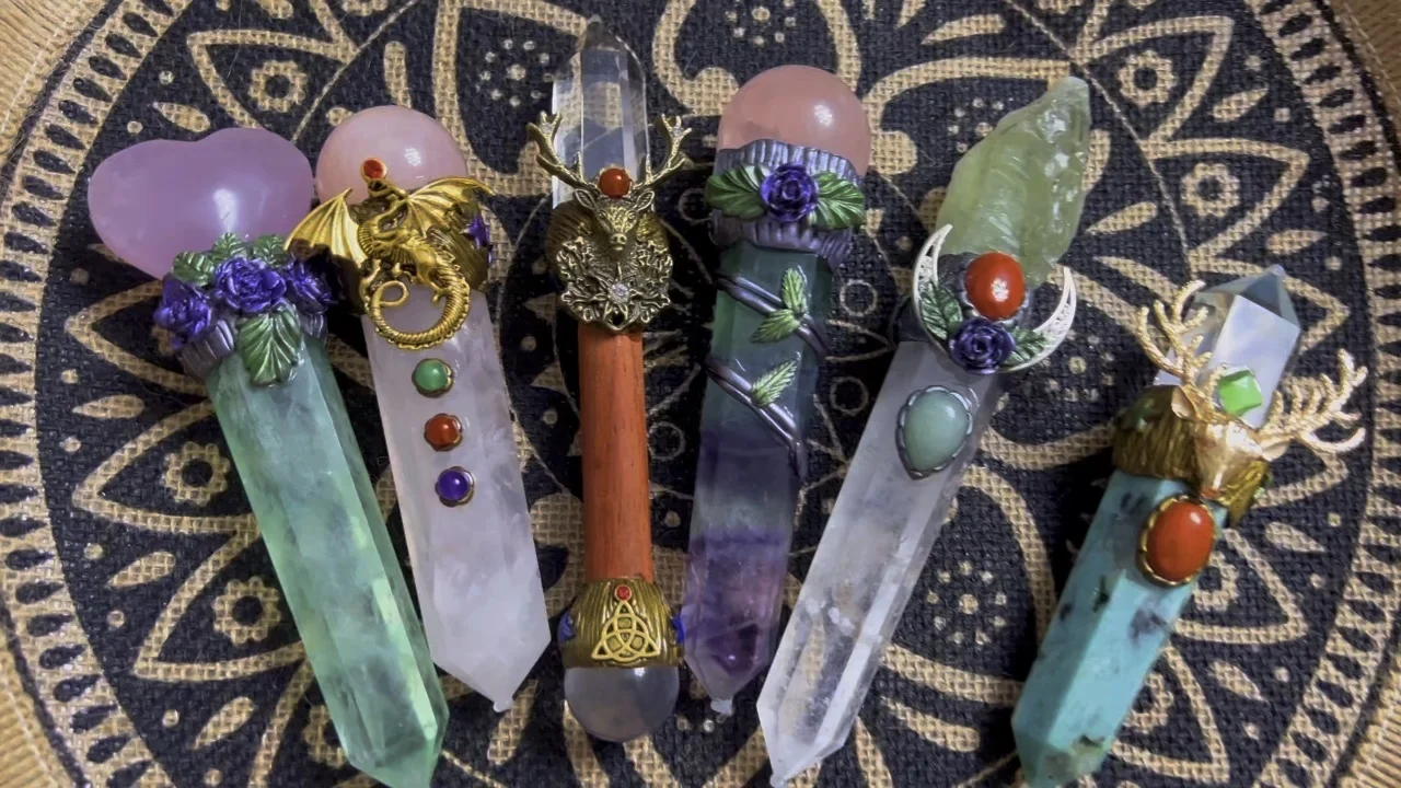 Natural Healing Stone Crystal Magic Wand Scepter Customized Wholesale