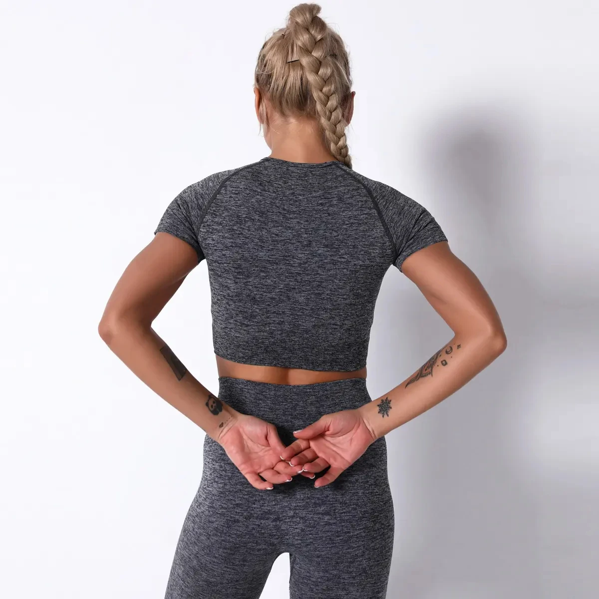 Seamless Compression Shirt Gym Fit Yoga Tops for Women