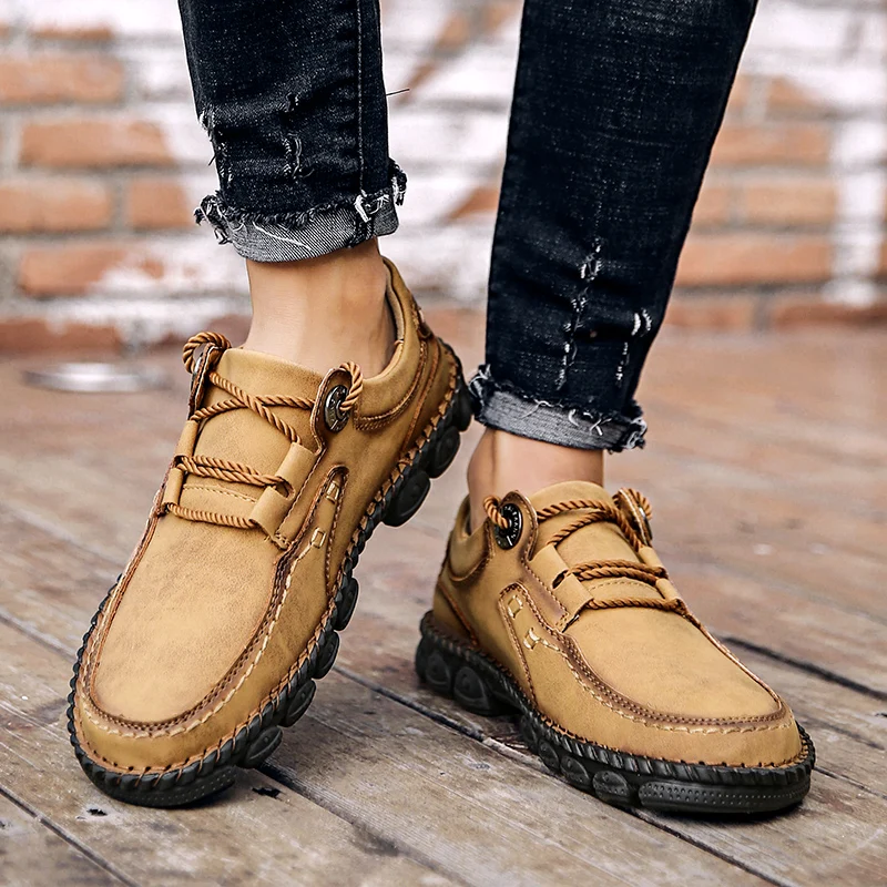 New Model Genuine Leather Mens Casual Dress Shoes Manufacturer Breathable Dress Shoes