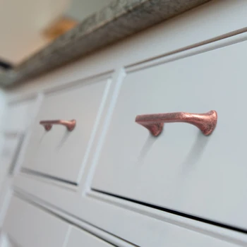 Modern Goo-Ki 801 Antique Copper Cabinet Handles Quality Zinc Alloy Kitchen Knobs for Balcony Bedroom Use for Drawers