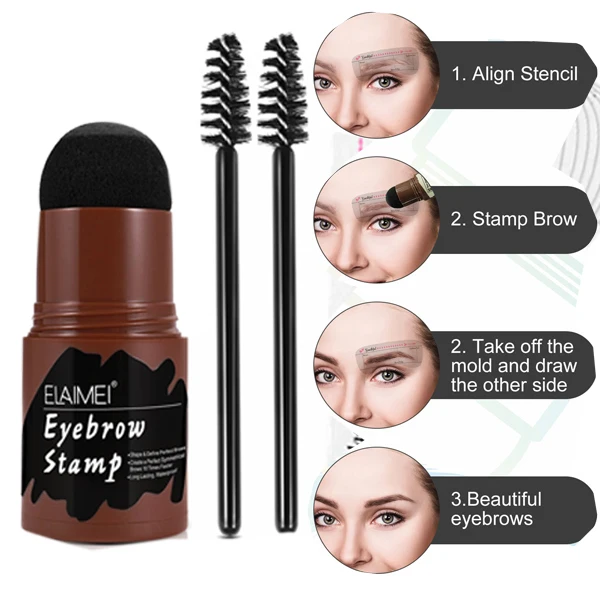 Китайский трафарет для бровей, набор для придания формы с 10 формами бровей, водонепроницаемая пудра для бровей