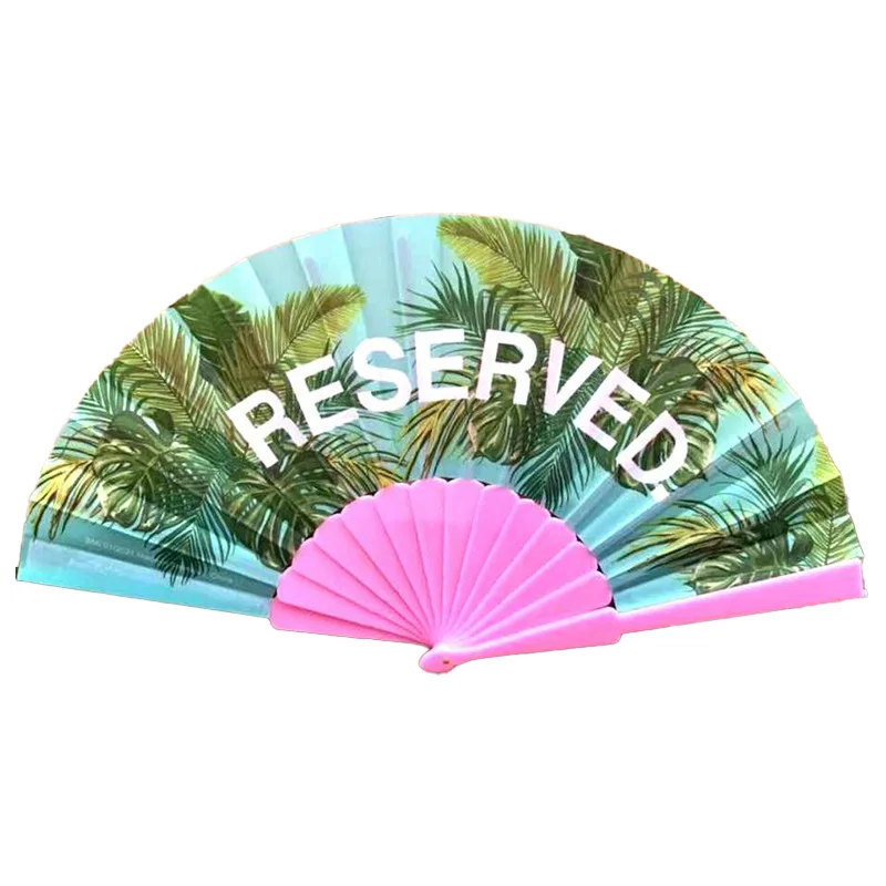 Bsbh High Quality Plastic Hand Folding Fan With Custom Logo For Summer