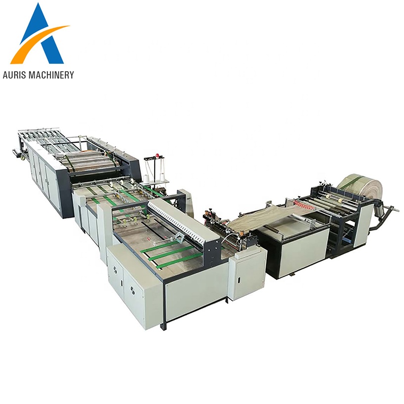 ПЛК-контроль, 3 дюйма, 4 цвета, плетеные мешки из ПП, цементные мешки, машина для производства резки, шитья, печати, сбора, изготовления
