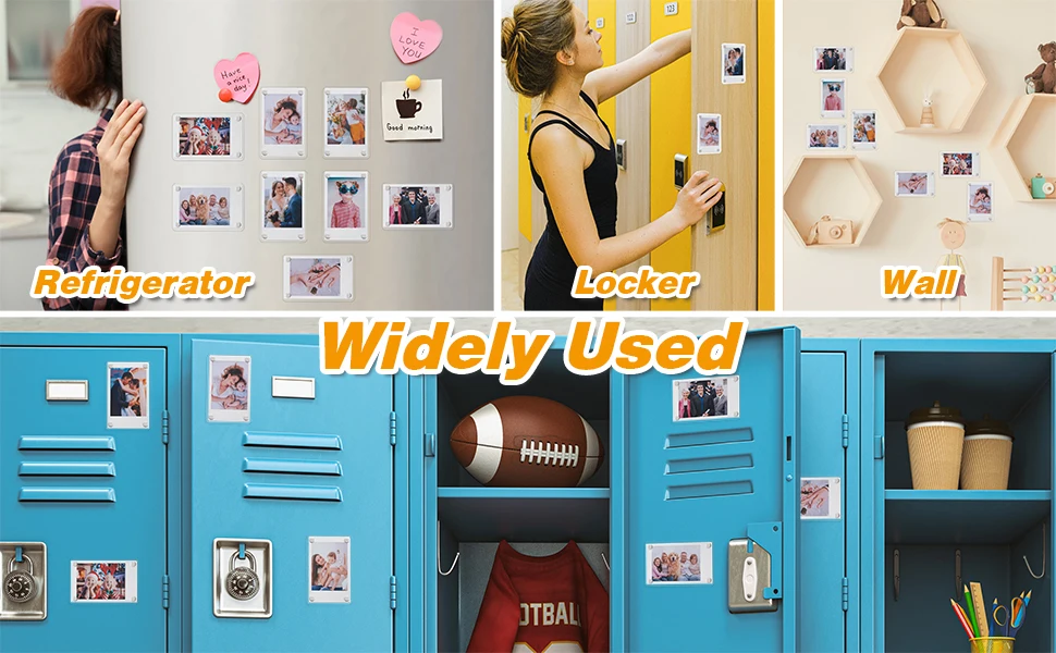 2.36 X 3.54 Inch Acrylic Fridge Magnetic Frame for Fujifilm Instax Mini, Double Sided Photo Refrigerator, Picture Display Frame supplier