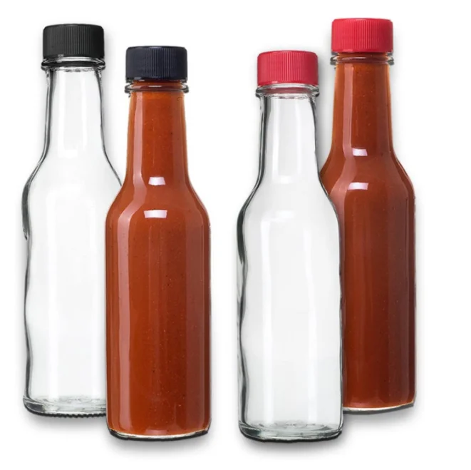 Round 5oz 150ml Tabasco Chili Woozy Hot Sauce Dressing Glass Bottle ...