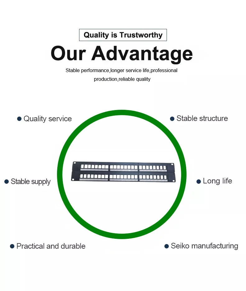 Netlink 1u 24 Port Modular Blank Patch Panel - Buy Utp Keystone Blank ...