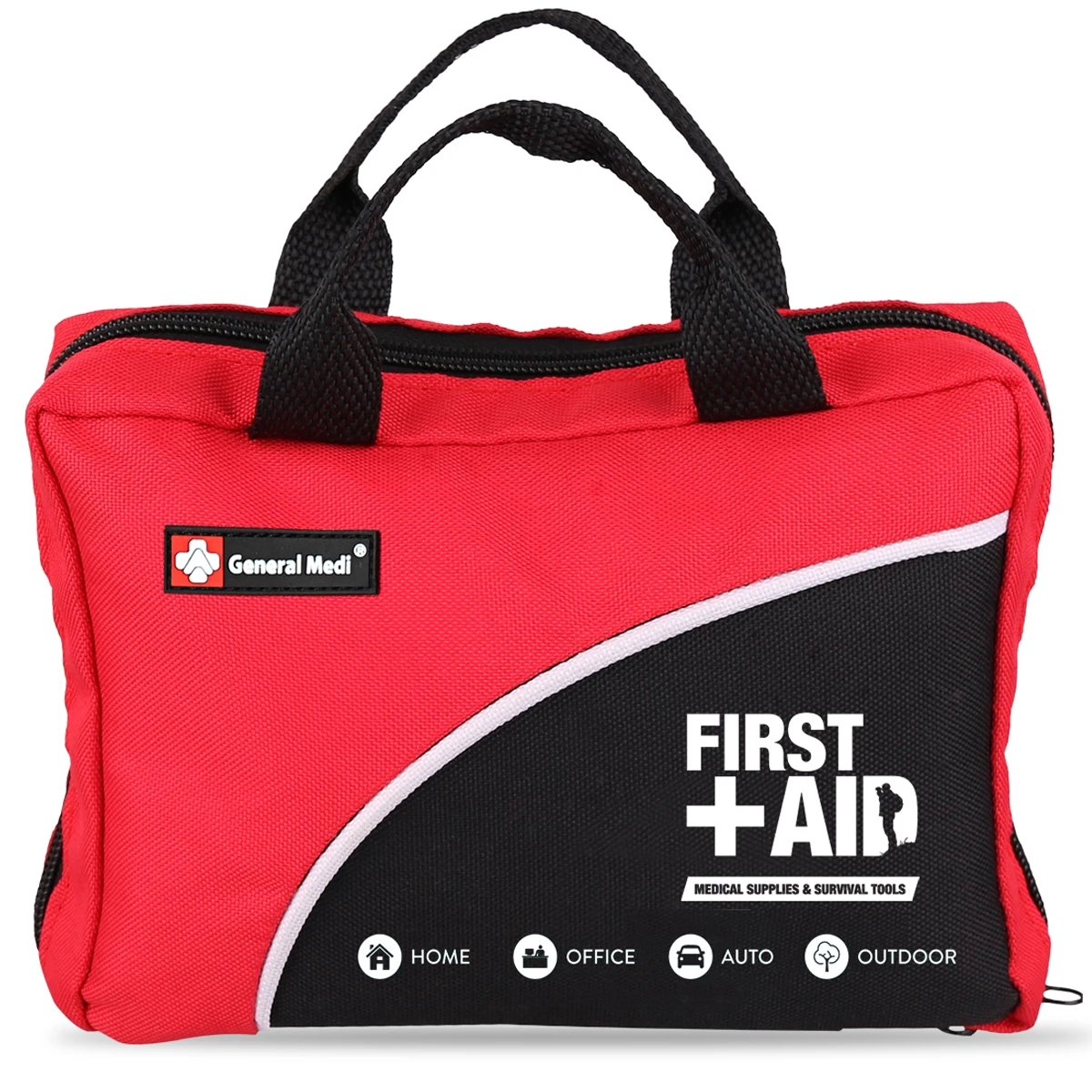 160 Pieces Premium First Aid Kit Bag Red First Aid For Travel Outdoor