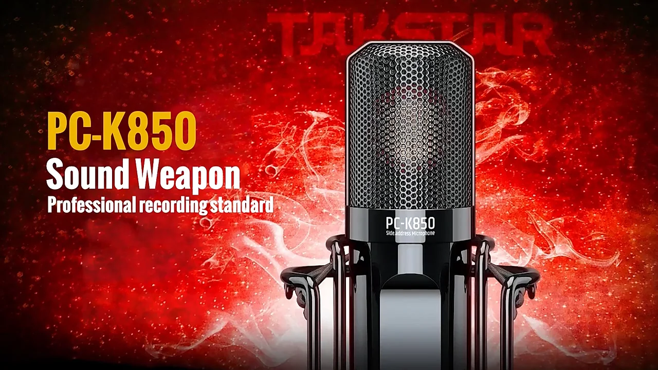 Takstar Pck850 Xlr Condenser Microphone With 34mm Large Diaphragm