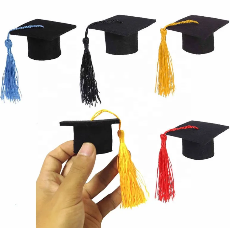 Milisten Unisex Graduation Cap with Tassel Adjustable Grad Hat for 2020 Graduation Party Favors Gifts Blue Tassel
