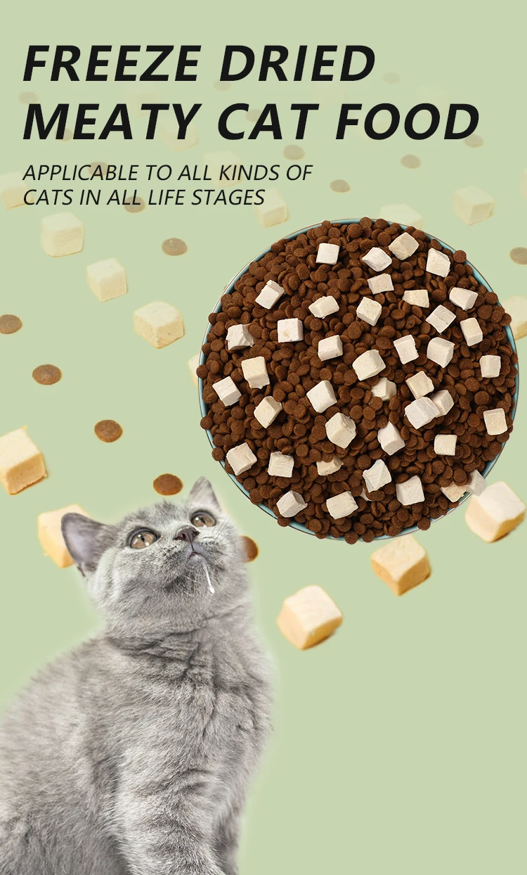 Factory Direct Cat Food Dry Bulk Factory Exports 10kg Natural Raw