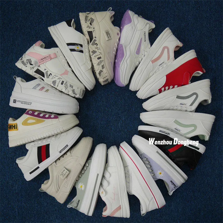 WH11251 Women Bulk second hand shoes stock uk mixed wholesale from usa second hand clunky sneakers women